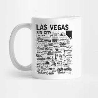 Las Vegas Map Mug